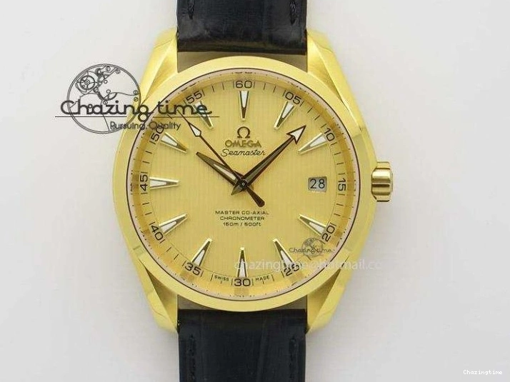 0124 WeatherProof De Ville Power Reserve YG MKF 1:1 Best Edition Black Dial on Black Leather Strap A 7758